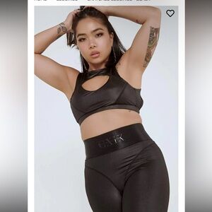 CXIX‎ SNATCHED LEGGINGS Black Minimalist Leggings Pole Dance Full Length